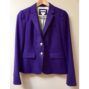 J.CREW Plum Schoolboy Blazer Size 2